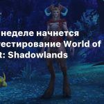 На этой неделе начнется альфа-тестирование World of Warcraft: Shadowlands