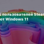 Более 20% пользователей Steam используют Windows 11