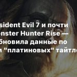 12 млн Resident Evil 7 и почти 13 млн Monster Hunter Rise — Capcom обновила данные по продажам «платиновых» тайтлов