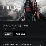 Демка Final Fantasy XVI засветилась в PlayStation Store
